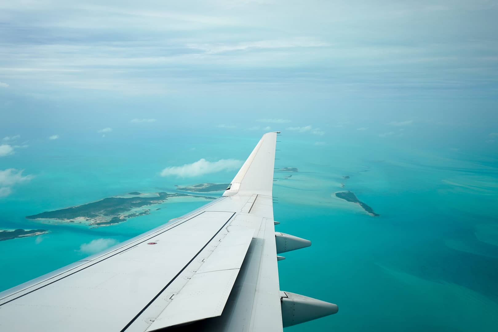 Flying to Eleuthera Bahamas